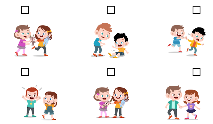 Những hình ảnh nào cho thấy tình cảm anh chị em gần gũi, thương yêu:
 (ảnh 1)