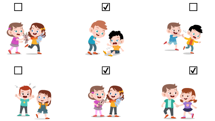 Những hình ảnh nào cho thấy tình cảm anh chị em gần gũi, thương yêu:
(ảnh 2)