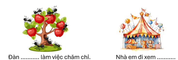 Điền tiếng chứa vần “iên” hoặc “iêc” thích hợp vào chỗ trống: (1,5 điểm)
(ảnh 1)