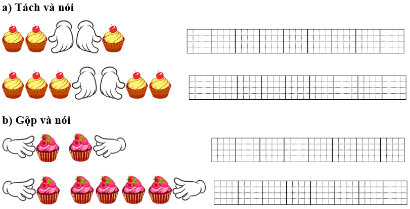 a) Tách và nói b) Gộp và nói (ảnh 1)