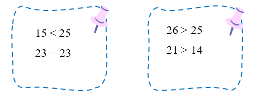 Điền dấu thích hợp vào chỗ trống >, <, = (ảnh 2)