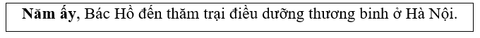 Em hãy đặt câu hỏi cho bộ phận được in đậm trong câu sau: (1 điểm)
 (ảnh 1)