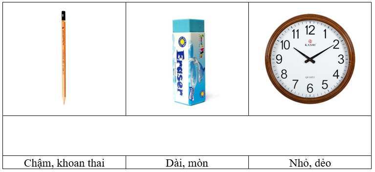 Nối sự vật với các tính từ chỉ đặc điểm của sự vật đó: (1 điểm)
 (ảnh 1)