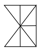 (0,5 điểm)
Hình vẽ bên có:
………… hình tam giác
………… góc vuông. (ảnh 1)