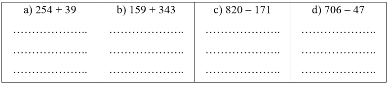 Đặt tính rồi tính: 
 (ảnh 1)