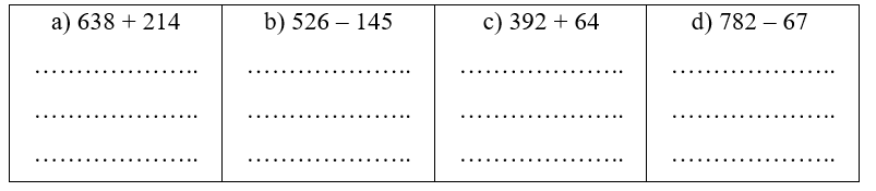 Đặt tính rồi tính: 
 (ảnh 1)