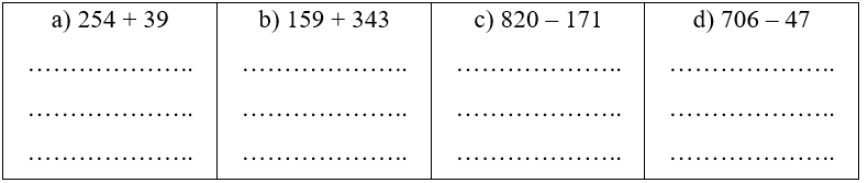Đặt tính rồi tính: 
 (ảnh 1)