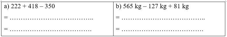 Tính các pheps tính sau
 (ảnh 1)