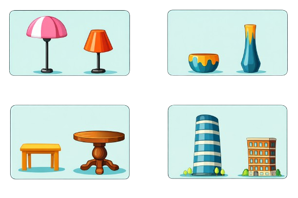 Khoanh vào vật cao hơn?  
 (ảnh 1)