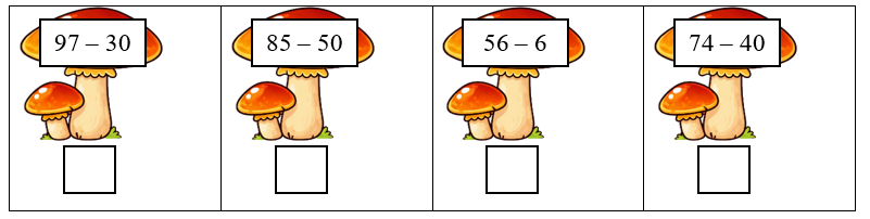 Đánh dấu X vào phép tính có kết quả lớn hơn 36. 
 (ảnh 1)