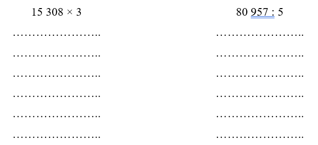 Đặt tính rồi tính. (1 điểm)
 (ảnh 1)