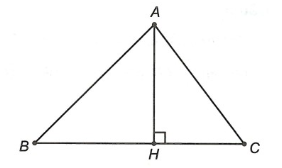 Cho tam giác  A B C  có  A H  là đường cao, biết  H  nằm giữa  B  và  C ,  ˆ C A H < ˆ B A H . Kết luận nào sau đây đúng? (ảnh 1)