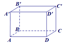 Cho hình hộp chữ nhật  A B C D . A ′ B ′ C ′ D ′  có ba kích thước đôi một khác nhau. Cạnh có độ dài bằng cạnh  A ′ B ′  là (ảnh 1)