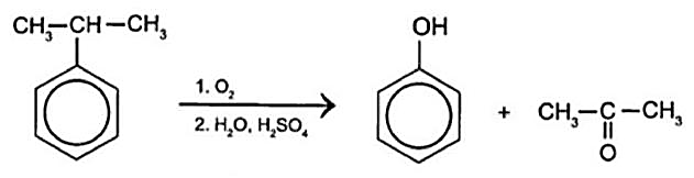 Trong công nghiệp, acetone được điều chế bằng cách oxi hóa cumene nhờ oxygen, sau đó thuỷ phân trong dung dịch H2SO4 loãng:

Để thu được 87 gam acetone thì lượng cumene cần dùng (giả sử H điề (ảnh 1)