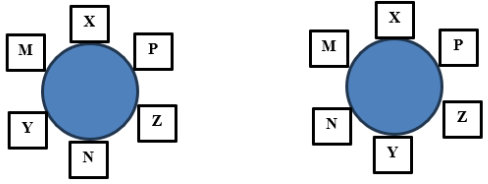 Nếu X ngồi cạnh P và chồng mình thì hai người cùng giới nào sau đây có thể ngồi đối diện nhau? (ảnh 1)