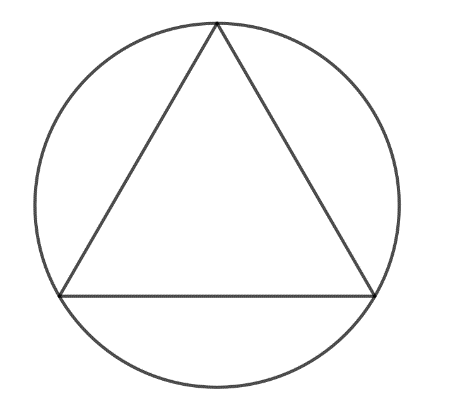 Một cửa sổ hình tròn có chu vi 3,29 m. Người ta trang trí bằng cách đặt một khung hình tam giác đều nội tiếp trong khung tròn cửa sổ (Hình vẽ 1).

Hình vẽ 1
(a) Tính bán kính khung tròn (Làm  (ảnh 1)