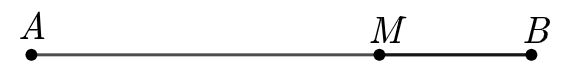 Cho đoạn thẳng  A B = 10 c m . Trên đoạn  A B  lấy điểm  M  sao cho  M B = 3 c m . Khi đó, độ dài đoạn  M A  là (ảnh 1)