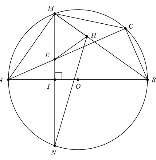 Cho tam gi&aacute;c ABC vu&ocirc;ng tại A nội tiếp (O). Từ một điểm D tr&ecirc;n cạnh BC kẻ đường thẳng vu&ocirc;ng g&oacute;c với BC cắt AC tại F v&agrave; cắt tia đối của tia AB (ảnh 2)