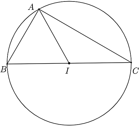 Cho tam giác ABC vuông tại A có AB = 4a và đường tròn ngoại tiếp tam giác ABC có bán kính R = 5a/2. Tính cạnh AC theo a (ảnh 1)