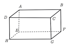 Cho các kích thước của hình hộp chữ nhật  A B C D . E F G H  như sau:  H G = 38 c m ; B F = 26 c m .    Hỏi độ dài của  A B  và  C G  là bao nhiêu cm? (ảnh 1)