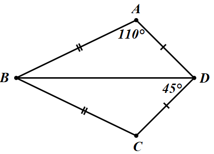 Cho hình vẽ dưới đây:    Hỏi số đo  ˆ A B C  trong hình bên bằng bao nhiêu độ? (ảnh 1)