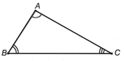 Cho Δ A B C có ˆ A = 2 ˆ B , ˆ B + ˆ C = 80 ∘ . Khi đó: (i). Số đo góc ˆ A lớn hơn 90 ∘ . (ii). ˆ A > ˆ C > ˆ B . (iii). A B < A C < B C . Hỏi trong các khẳng định trên, có bao nhiêu khẳng định đúng? (ảnh 1)