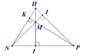 Nếu trực tâm  H  nằm bên ngoài tam giác  M N P  thì tam giác  M N P  là (ảnh 1)