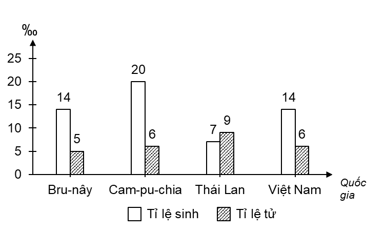 Cho biểu đồ sau:

(Nguồn: Niên giám thống kê Việt Nam năm 2024, Nxb Thống kê) (ảnh 1)