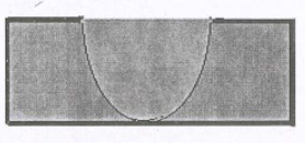Thiết diện một hồ nước là hình parabol  y = a x^2  (chọn hệ trục tọa độ vuông góc với  O x y  như hình vẽ), biết rằng bề ngang của thiết diện là  A B = 8 m , bề sâu của thiết diện  O C = 4 m . (ảnh 1)