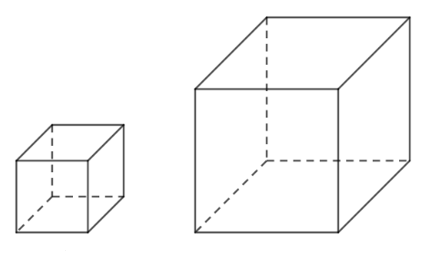 Thiết bị máy được xếp vào các hộp hình lập phương có diện tích toàn phần bằng 96 d m 2 . Người ta xếp các hộp đó vào trong một thùng hình lập phương làm bằng tôn không có nắp. Khi gò một thùng như thế hết (ảnh 1)