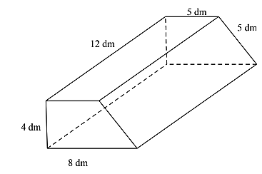 Một cái bục hình lăng trụ đứng đáy là hình thang vuông có kích thước như hình vẽ dưới đây. Người ta muốn sơn tất cả các mặt của cái bục. Biết rằng 1 m 2 sơn hết 0 , 5 lít sơn và tiền công 250 000 đồng/m2. (ảnh 1)