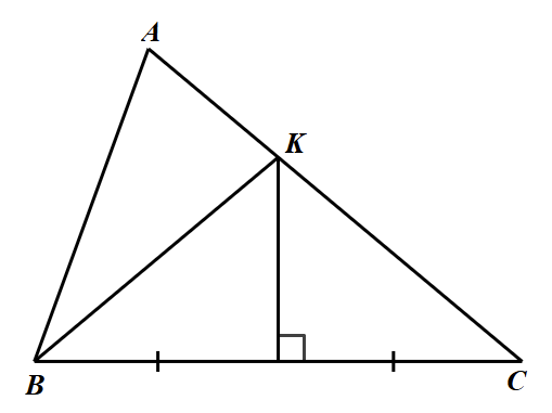 Cho điểm C thuộc trung trực của đoạn thẳng AB. Biết AC=10cm, hỏi độ dài đoạn thẳng CB bằng bao nhiêu cm? (ảnh 1)