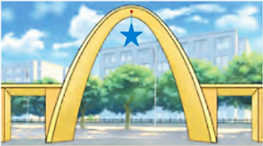 Một cổng chào được thiết kế theo hình parabol là một phần của đồ thị hàm số y=−x^2/2. Khoảng cách giữa hai chân cổng là AB=8m. Hỏi chiều cao của cổng bằng bao nhiêu mét? (ảnh 1)