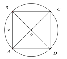 Cho đường tr&ograve;n t&acirc;m \(O\) c&oacute; b&aacute;n k&iacute;nh \(R\, = \,5\,\,{\rm{cm}}\).  (a) T&iacute;nh độ d&agrave;i cạnh của h&igrave;nh vu&ocirc;ng nội tiếp trong \(\left( O \right)\).  (b) Một h&igrave;nh chữ nhật nội tiếp trong  (ảnh 1)