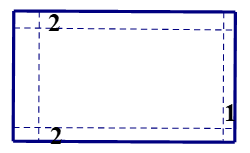Một khu vườn hình chữ nhật có chu vi  280 m . Người ta làm một lối đi xung quanh vườn rộng  2 m , diện tích còn lại để trồng trọt là  4256 m 2 . Tính chiều dài, chiều rộng của khu vườn. (ảnh 1)