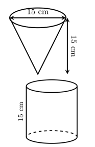 Một quầy hàng A đựng bắp rang bơ vào một loại hộp có dạng hình nón với kích thước như hình vẽ.

Quầy hàng B đựng bắp rang bơ vào một loại hộp có dạng hình trụ có đáy và chiều cao bằng với loạ (ảnh 1)