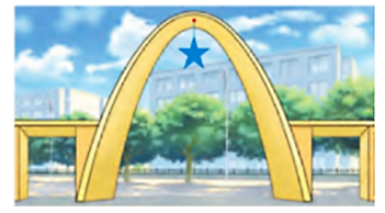 Một cổng chào được thiết kế theo hình parabol là một phần của đồ thị hàm số y=−x^2/2. Khoảng cách giữa hai chân cổng là AB=8m. Hỏi chiều cao của cổng bằng bao nhiêu mét? (ảnh 1)