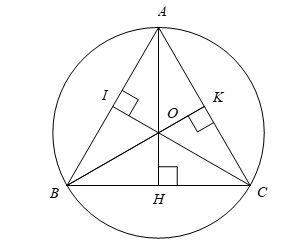 X&aacute;c định t&acirc;m v&agrave; b&aacute;n k&iacute;nh của đường tr&ograve;n ngoại tiếp tam gi&aacute;c đều \(ABC\) c&oacute; cạnh bằng \(a.\) (ảnh 1)