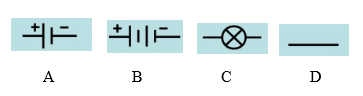 Bóng đèn được kí hiệu bằng kí hiệu nào sau đây:
A. Hình (ảnh 1)
