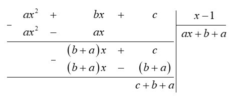 Cho đa thức A(x)=ax^2+bx+c. Biết A(x) nhận −1 làm nghiệm và A(x) chia hết cho đa thức x−1. Chứng minh a và c là hai số đối nhau. (ảnh 1)