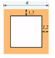 Một mảnh vườn hình vuông có cạnh bằng a(m) và lối đi xung quanh vườn rộng 1,2m như hình vẽ bên. (a) Hãy viết biểu thức biểu thị phần diện tích còn lại của mảnh vườn. (ảnh 1)
