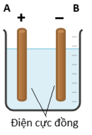 Một học sinh tiến hành thí nghiệm điện phân 100 mL dung dịch CuSO4 0,5M, sử dụng bộ dụng cụ được mô tả như hình bên.
Cho biết trong thí nghiệm: hiệu điện thế được giữ cố định, đảm bảo nước k (ảnh 1)