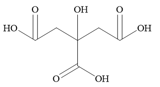 (0,5 điểm): Hợp chất hữu cơ X gây ra vị chua của chanh có công thức cấu tạo như hình bên.
(a) Cho biết nhóm chức có trong phân tử X.
(b) Cho 0,1 mol X tác dụng với dung dịch NaOH dư, tính số (ảnh 1)