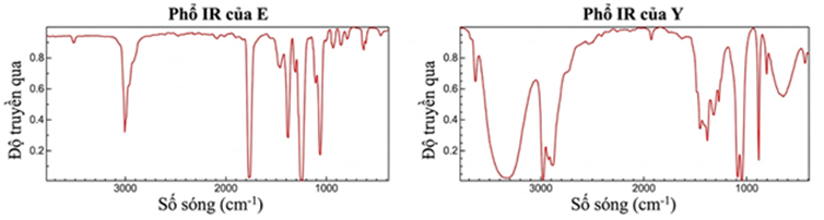 Phân tích nguyên tố hợp chất hữu cơ E cho kết quả phần trăm khối lượng carbon, hydrogen và oxygen lần lượt là 54,55%; 9,09% và 36,36%. Cho E tác dụng với dung dịch NaOH dư nóng, thu được muối (ảnh 1)