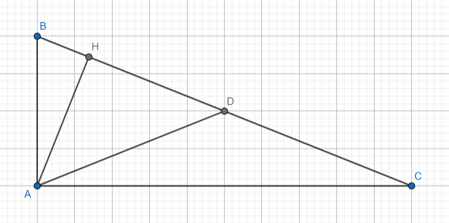  Cho ΔABC vuông tại A, với AB=2cm, AC=5cm. Hãy tính độ dài đường trung tuyến AM? (với M là trung điểm BC, làm tròn đến chữ số thập phân thứ hai). (ảnh 1)