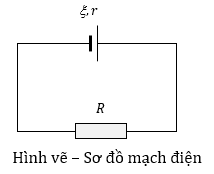 Một vật dẫn có điện trở R được mắc vào hai cực của một nguồn điện có suất điện động xi và điện trở trong r theo sơ đồ mạch điện như hình vẽ dưới  (ảnh 1)
