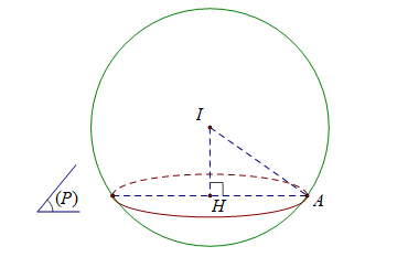 Trong không gian Oxyz, cho mặt cầu (S): x^2 + y^2 + z^2 - 2x - 4y - 6z - 11 = 0 (ảnh 1)