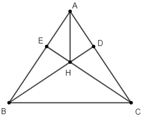 Cho tam giác ABC có BD và CE lần lượt là các đường cao hạ từ B, C và BD = CE. H là giao điểm của BD và CE. Chứng minh rằng ∆ABC cân và AH là phân giác góc BAC. (ảnh 1)