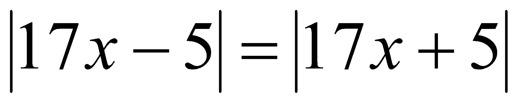 Tìm x giá trị của x: |17x-5| - |17x+5| = 0 (ảnh 3)