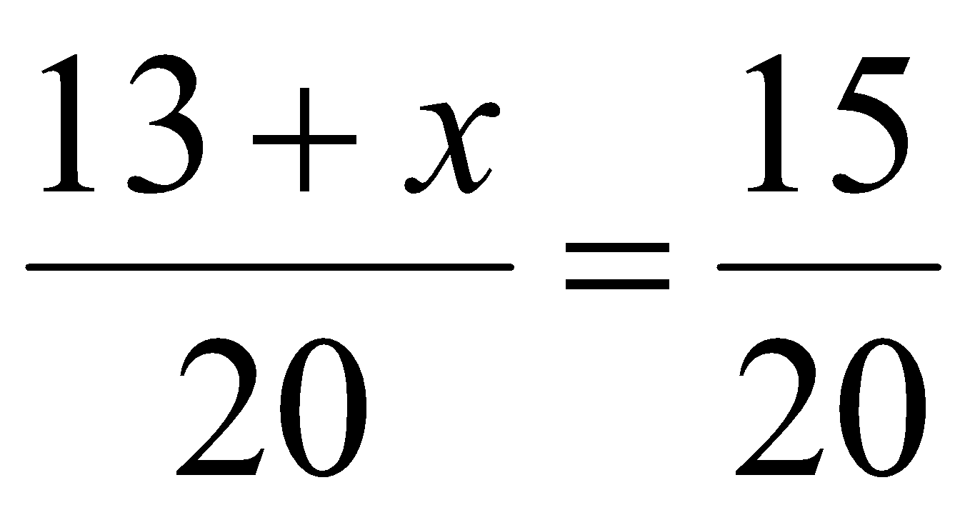 Tính giá trị của x: (13+x)/20 = 3/4 (ảnh 3)